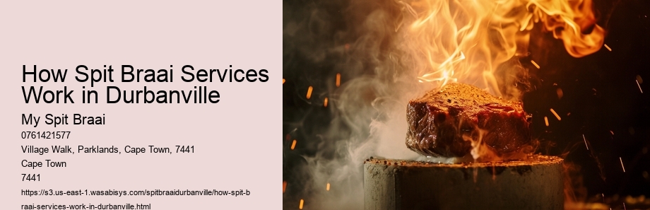 How Spit Braai Services Work in Durbanville