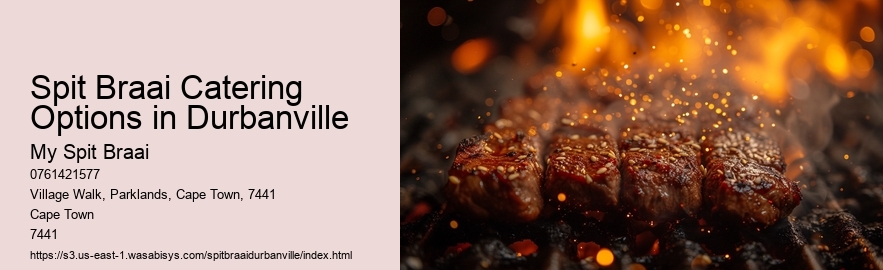 Spit Braai Catering Options in Durbanville