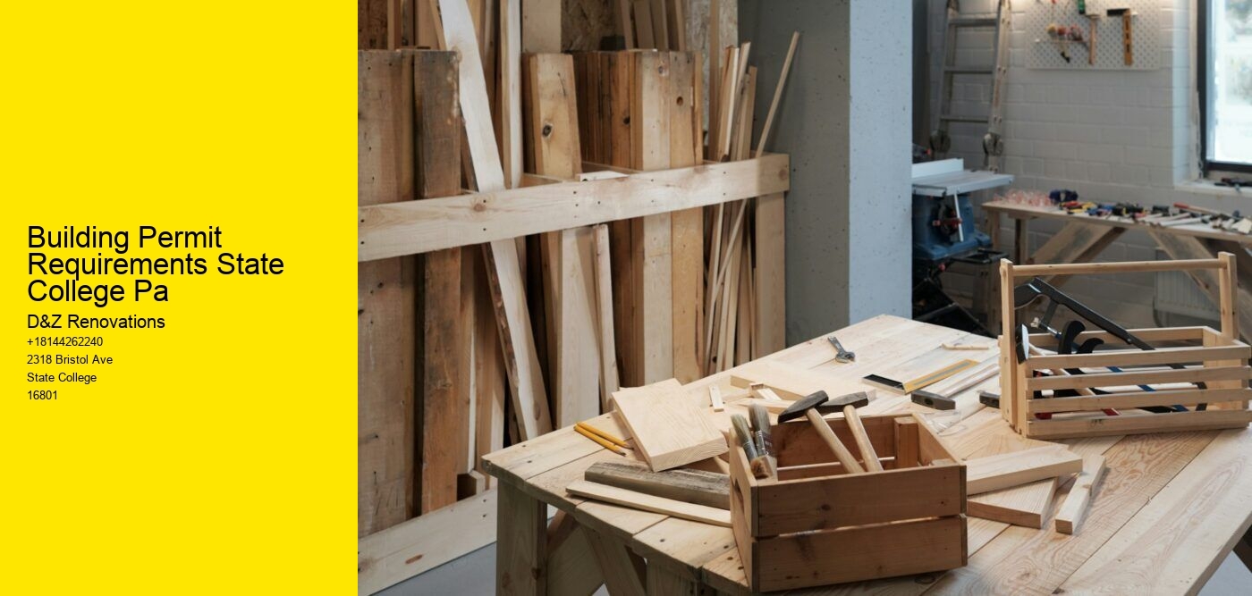 Building Permit Requirements State College Pa