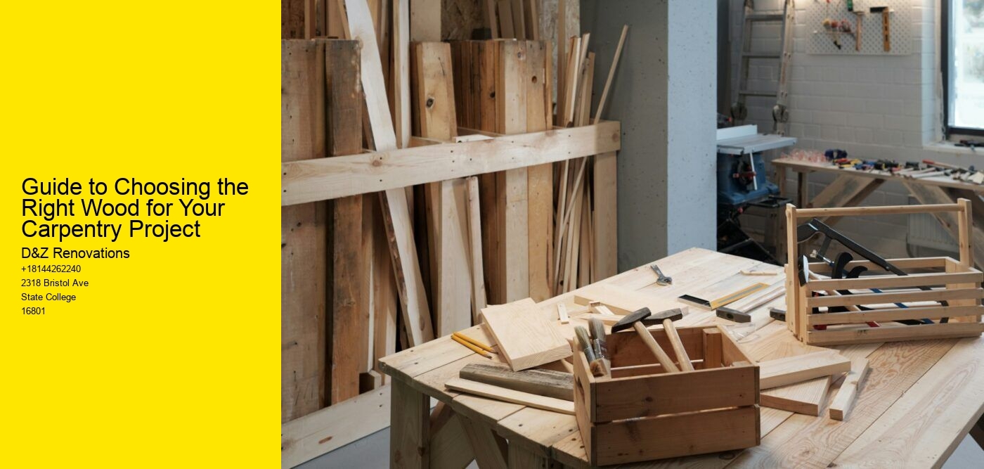 Guide to Choosing the Right Wood for Your Carpentry Project