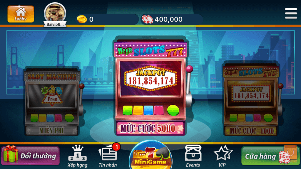 Giao Diện Game Nổ Hũ Slot Machine 777 Đổi Thưởng