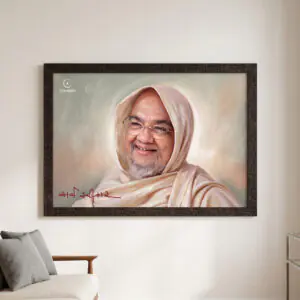 Sarva Swikar Digital Oil Painting Frame Green Colour 02