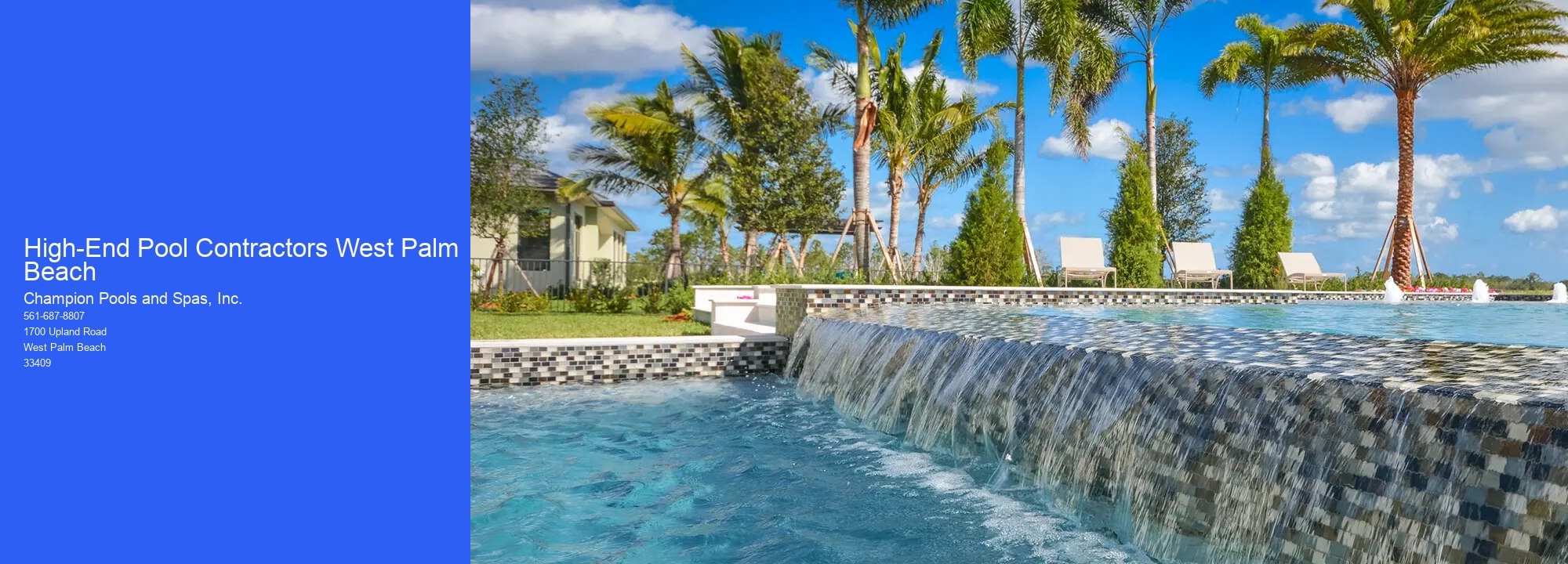 High-End Pool Contractors West Palm Beach Champion Pools and Spas, Inc. High-End Pool Contractors West Palm Beach