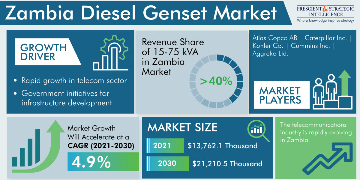 Zambia Diesel Genset Market Insights,Leading Players and Growth Forecast Report 2030