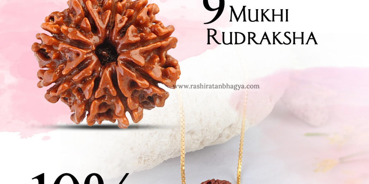 Get 10% off 9 Mukhi Rudraksha Mala Online from Rashi Ratan Bhagya