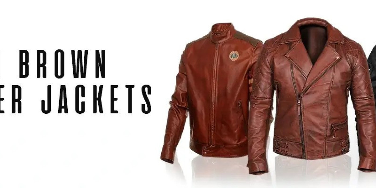 Elevate your style with a classic mens brown leather jacket