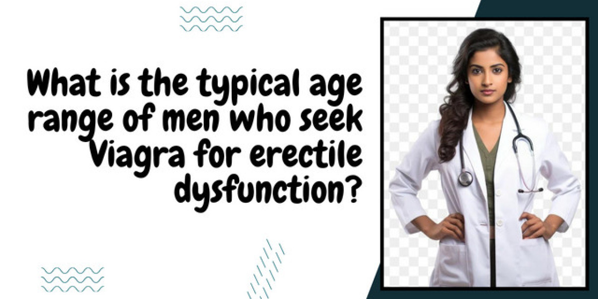 What is the typical age range of men who seek Viagra for erectile dysfunction?
