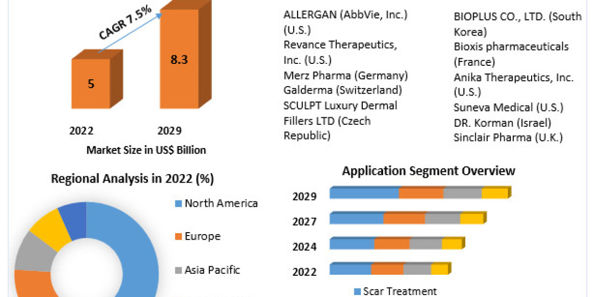 Dermal Fillers Market Trends, Share, Growth, Demand, Industry Analysis, Key Player profile and Regional Outlook by 2029