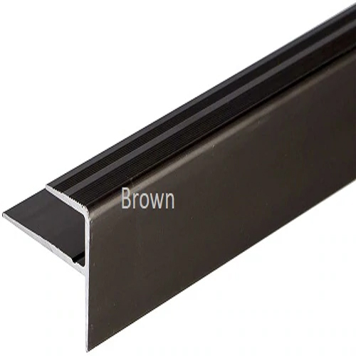 Aluminum F Profile Carpet Edge Nosing 23mmx16mm For Laminate Floors - Stair Nosing First