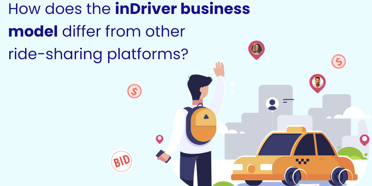 How does the inDriver business model differ from other ride-sharing platforms?