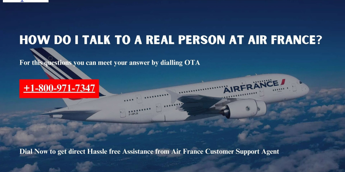 How do I talk to a real person at Air France?