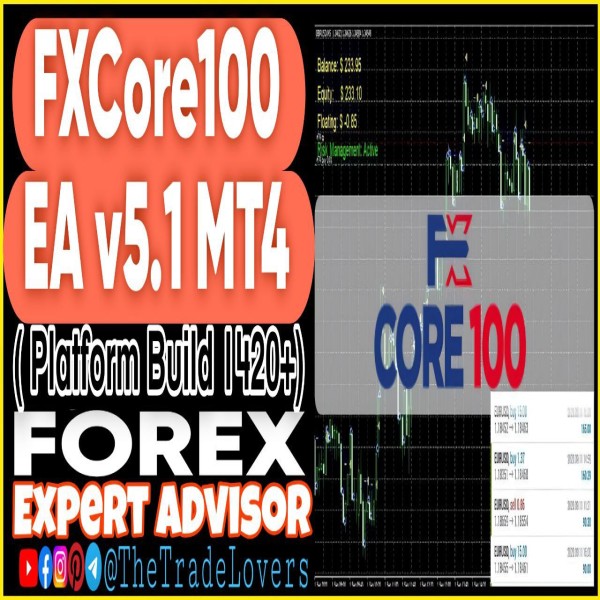 FXCore100 EA V5.1 MT4 (Works on Build 1421+) | Forex Robot | MT4 Expert Advisor - The Trade Lovers