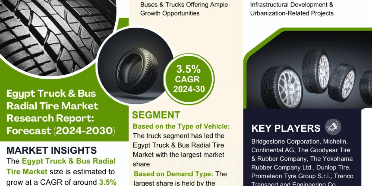 Egypt Truck & Bus Radial Tire Market Bifurcations, Drivers, Restraints, and Trends Forecast 2024-2030