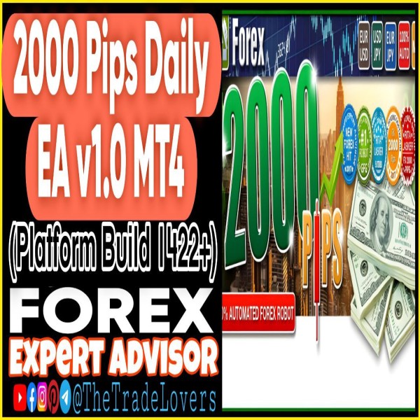 2000pips Daily EA v1.0 MT4 (Works on Build 1422+) | Forex Robot | MT4 Expert Advisor - The Trade Lovers