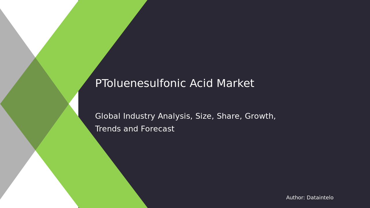 P-Toluenesulfonic Acid Market Report | Global Forecast From 2025 To 2033