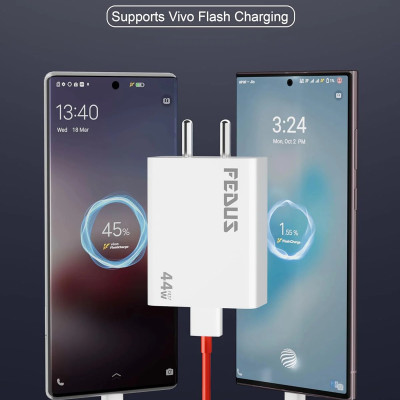 FEDUS Vivo 44W C-Type Flash Fast Charger Adapter for Vivo V40, V40 Pro, V40e, Y300 5G, Y28E, Y28S, T Profile Picture