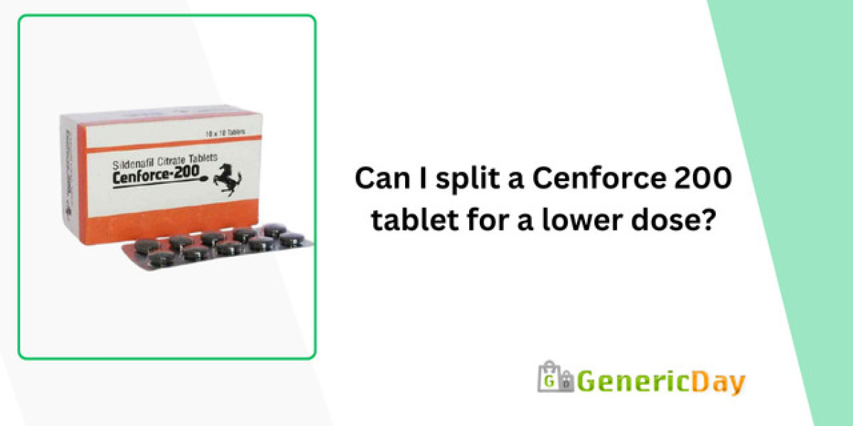 Can I split a Cenforce 200 tablet for a lower dose?