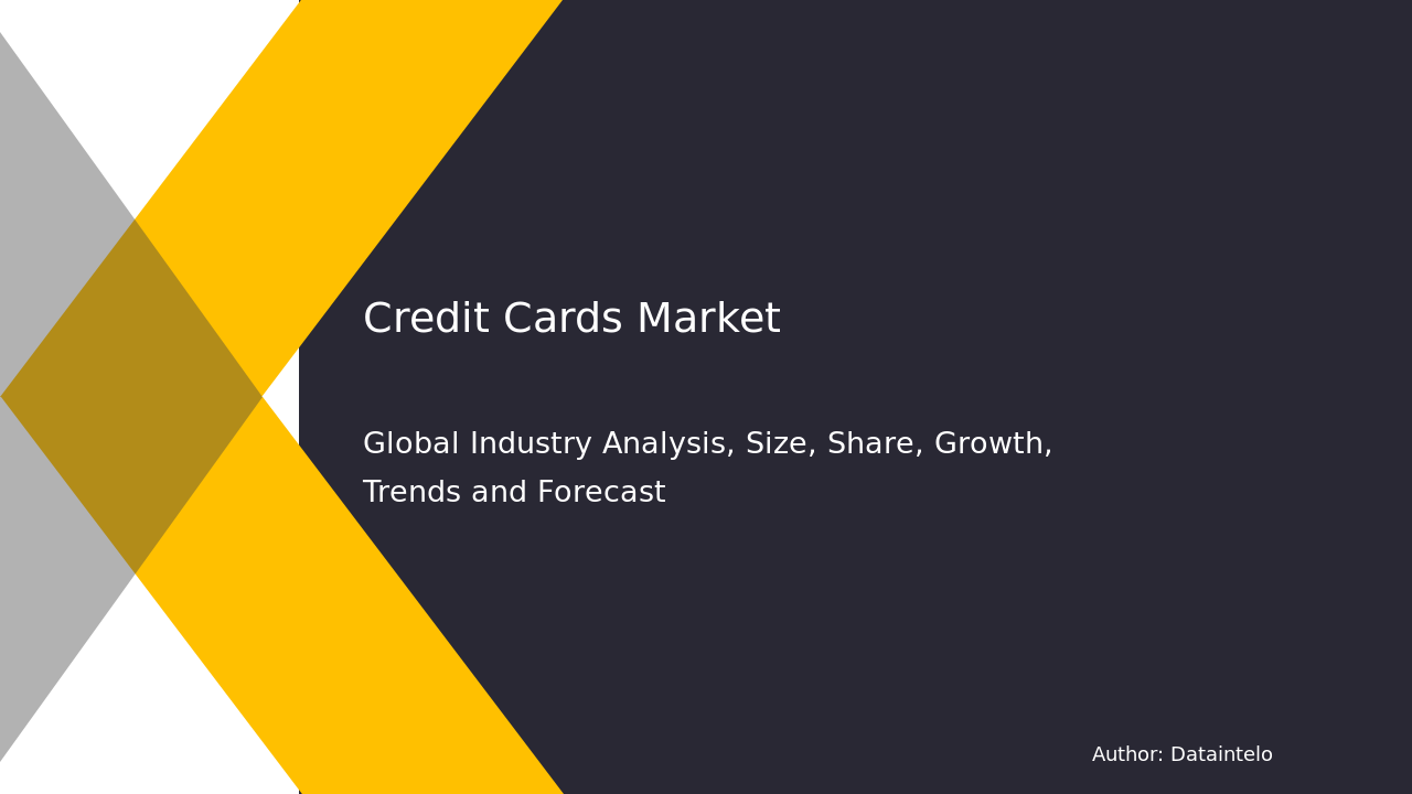 Credit Cards Market Report | Global Forecast From 2025 To 2033