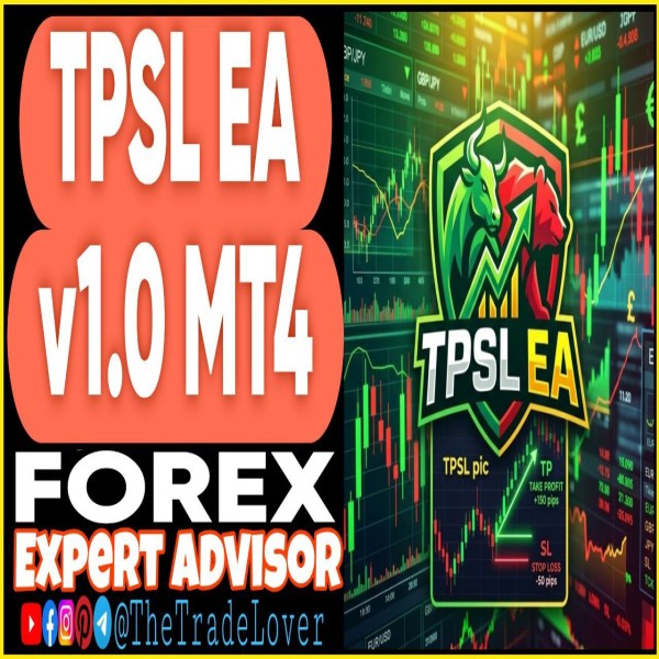TPSL EA v1.0 MT4 (Works on Build 1455+) | Forex Robot | MT4 Expert Advisor - The Trade Lovers