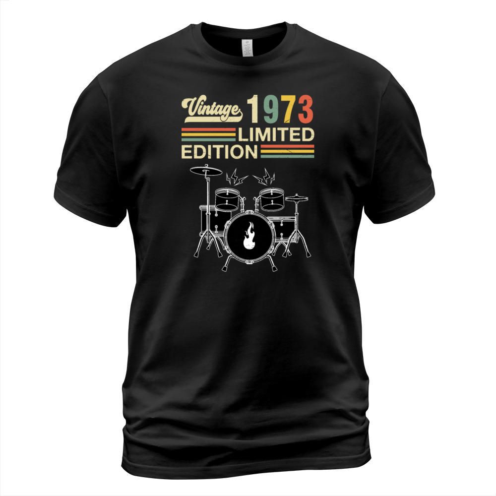 Vintage 1973 Drums 50th Birthday Drummer T-Shirt Unisex