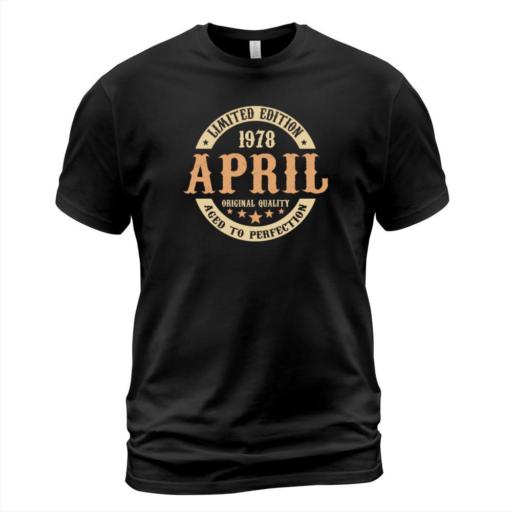 April 1978 Vintage Birthday Present T-Shirt Unisex