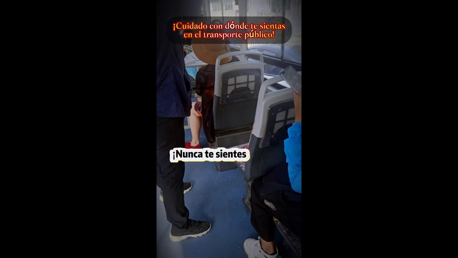 Master Dao-Zhen, filósofo de armonía espacial, sobre los asientos del transporte público.