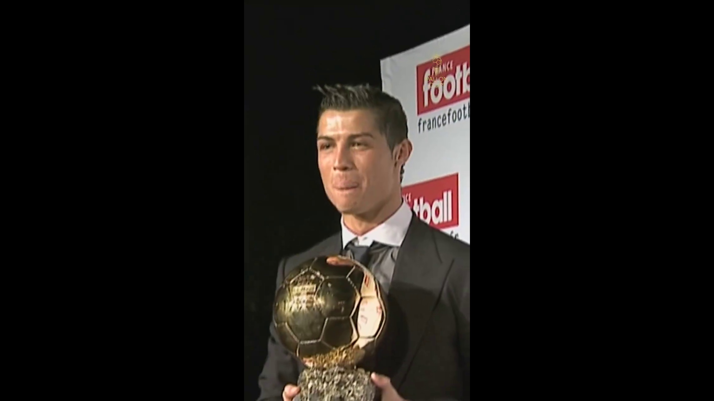 Cristiano Ronaldo ganó su primer Balón de Oro en 2008