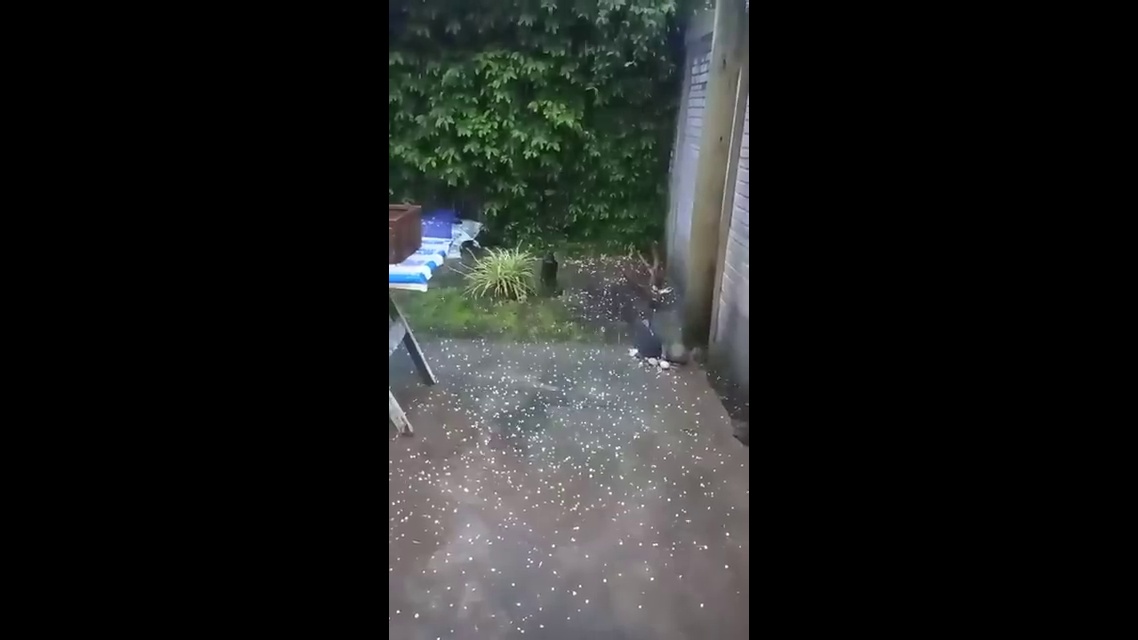 Lluvia y granizo en la provincia de Buenos Aires