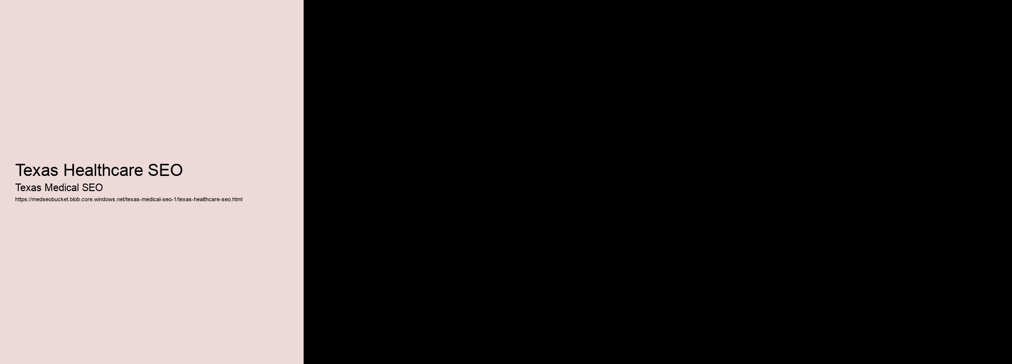 Texas Healthcare SEO