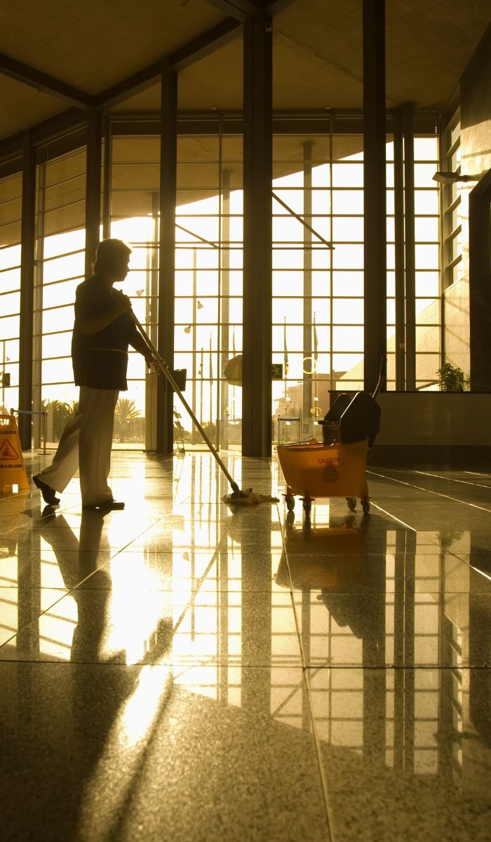 What services are included in warehouse cleaning by Clean Group?