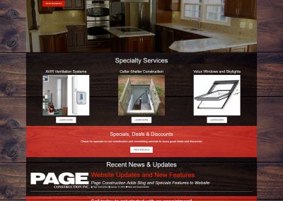 Page Construction Website – 2016