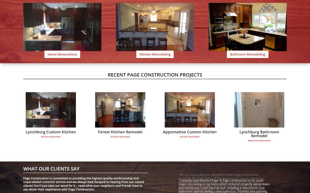 Page Construction Website – 2018