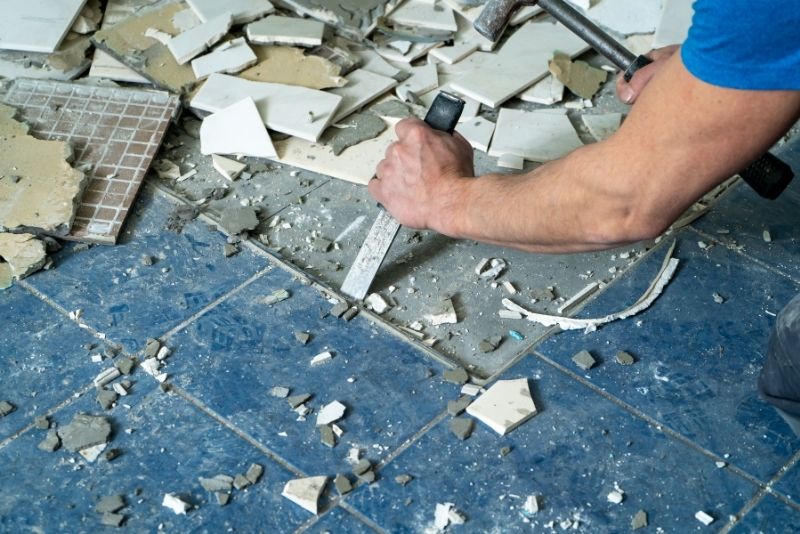 wall tile removal tool