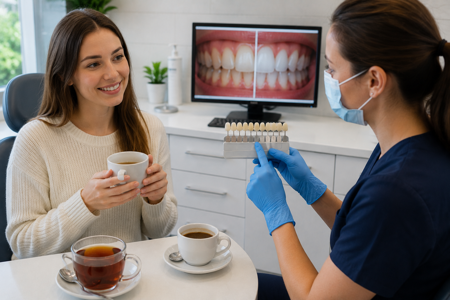 Teeth Whitening for Tea and Coffee Drinkers