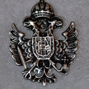 Pewter hat or lapel pin of austro-hungarian crest.