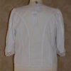 neckline and hem.