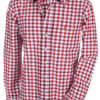 Men's Trachten Shirt Two-Tone Check in Blue or Red