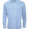 Men's Trachten Shirt Two-Tone Check in Blue or Red - Image 2