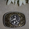 Belt Buckle Brass with Lion Motif