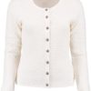 Women's Textured Cardigan Longer Length Black or Cream - Image 2