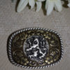 Belt Buckle Brass with Lion Motif - Image 2