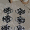 Dirndl Hooks Damask Clear Crystal (Set of Eight) - Image 2