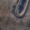 Men's Lederhosen Shorts Utz Antiqued Brown with Navy Stitching - Image 3