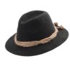 Men's Grey Wool Gaudi Hat with Hemp Banding