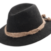 Men's Grey Wool Gaudi Hat with Hemp Banding - Image 3