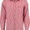 Men's Trachten Shirt Mini-Plaid in Red, Blue, or Dark Green