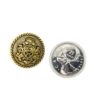 Buttons Brass with Crest in Three Sizes (Set of Five Buttons) - Image 2