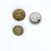 Buttons Brass with Crest in Three Sizes (Set of Five Buttons) - Image 3