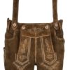 Men's Lederhosen Knickers Korbinian Antiqued Walnut Brown with Suspenders - Image 2