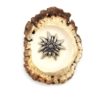 Pin Genuine Deer Antler with Edelweiss Centre Motif
